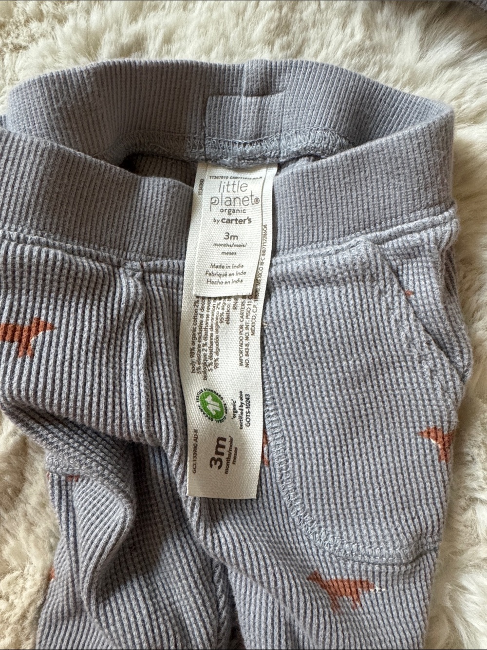 Carter's Gray Knit Sweatshirt & Joggers with Rust Fox Motif - Picture 4 of 4
